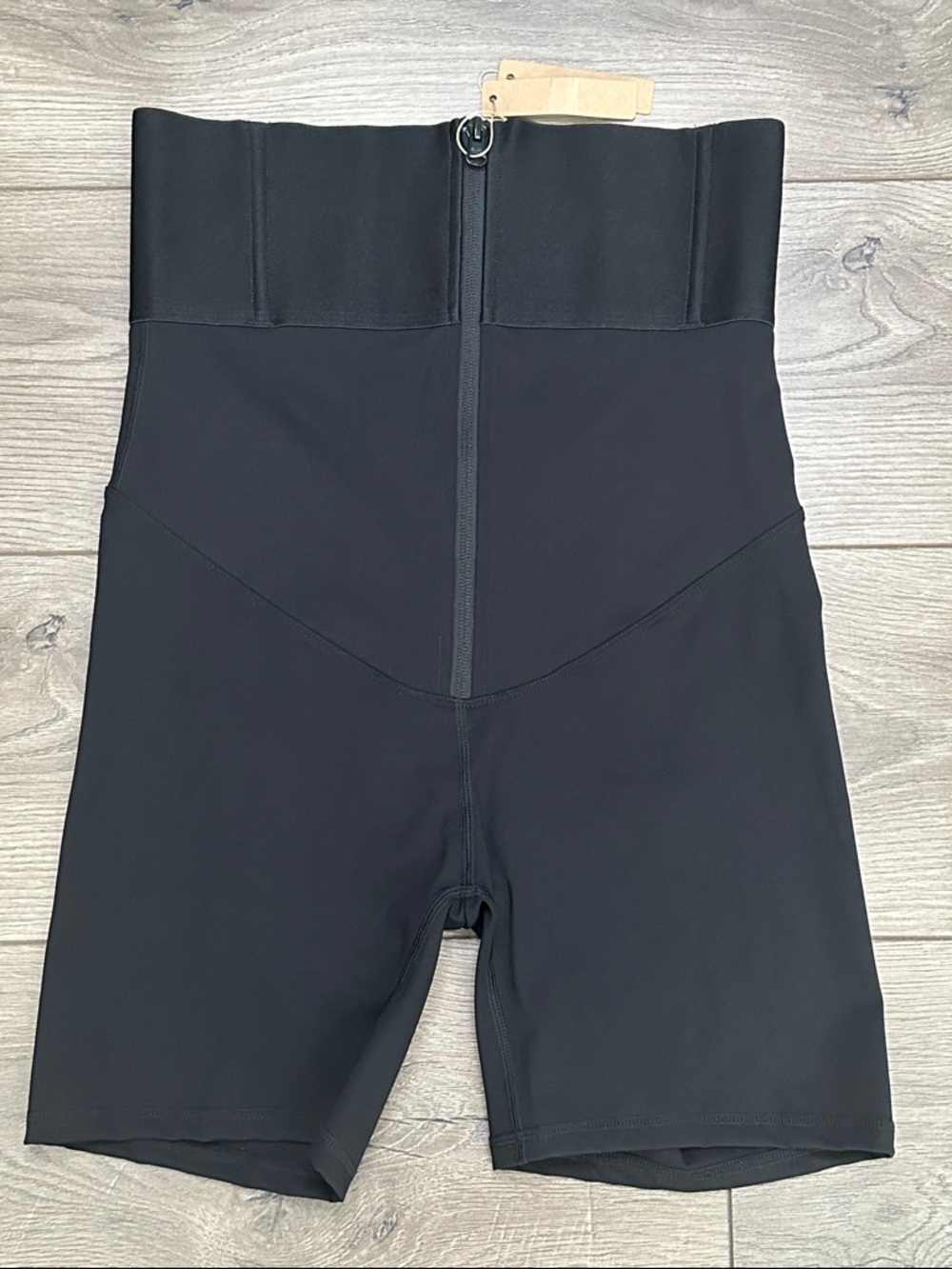Shapellx High Waist Mid Thigh Sculpt‎ Shorts Black Size